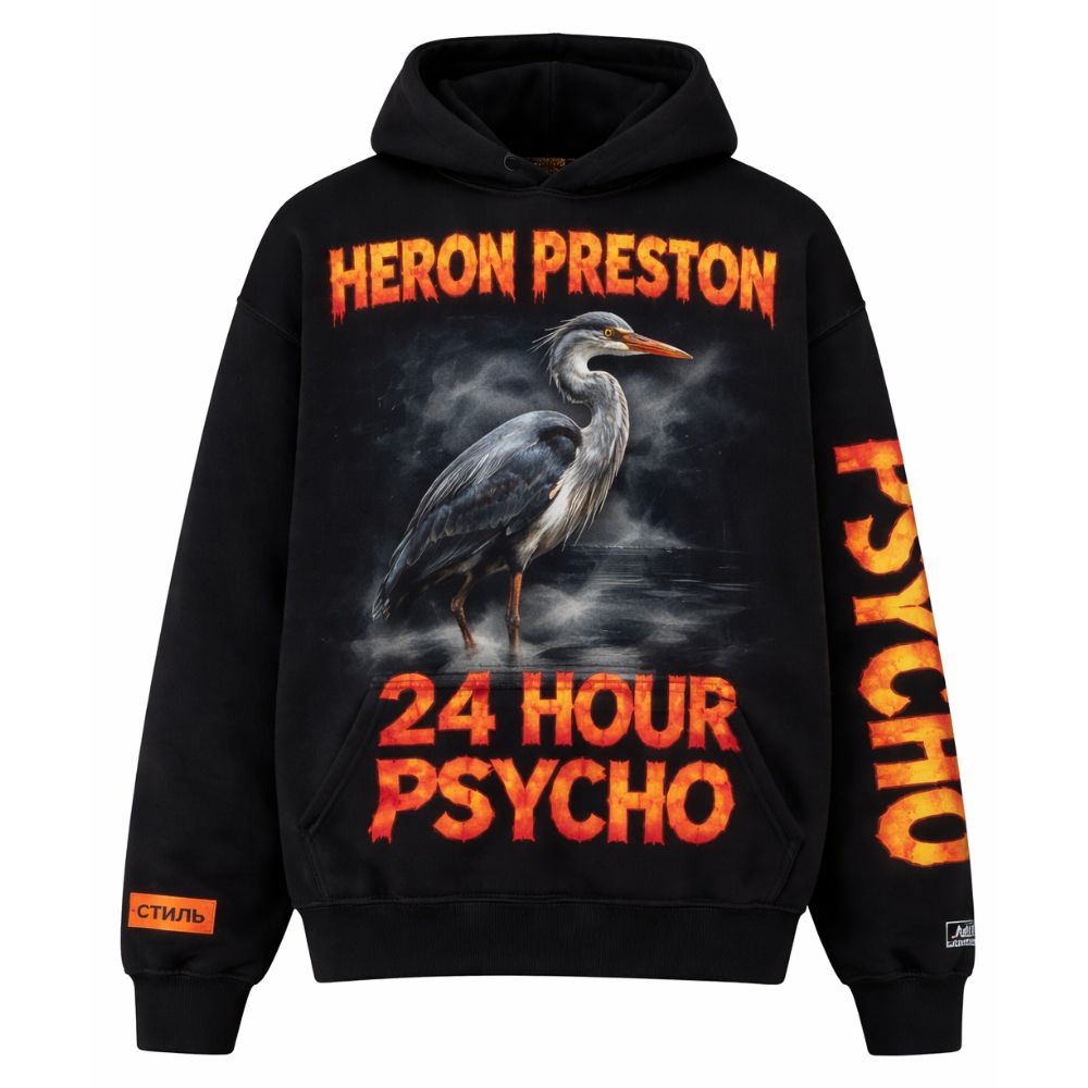 Heron Preston 24 Hour Psycho Hoodie Heron Preston 24 Hour Psycho Hoodie