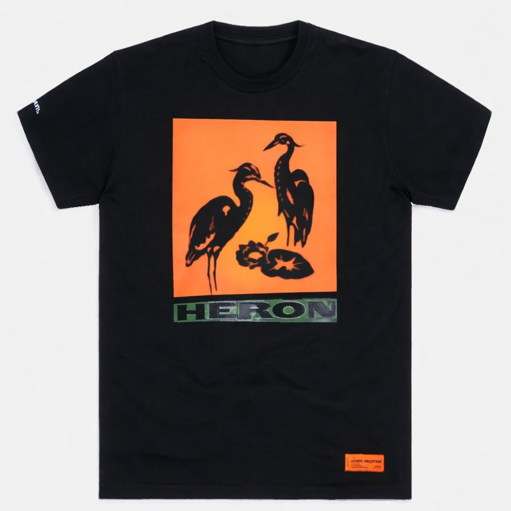 black and grey heron preston shirt black and grey heron preston shirt