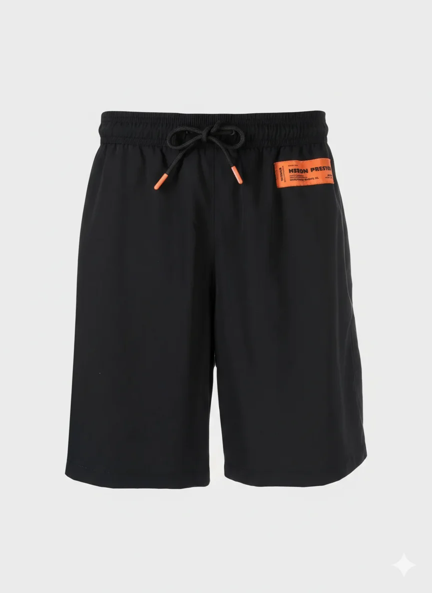 Heron Preston Black Shorts stylish men’s streetwear casual shorts