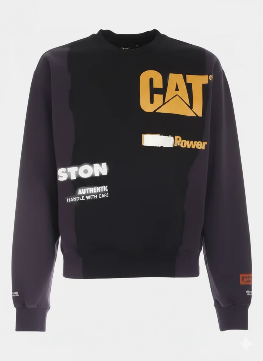 Heron Preston Cat Sweatshirt - Men's Designer Streetwear Pullover in Black