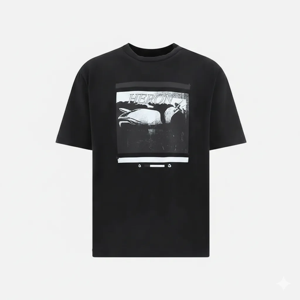 Streetwear T-shirts inspired by Heron Preston fashion style
