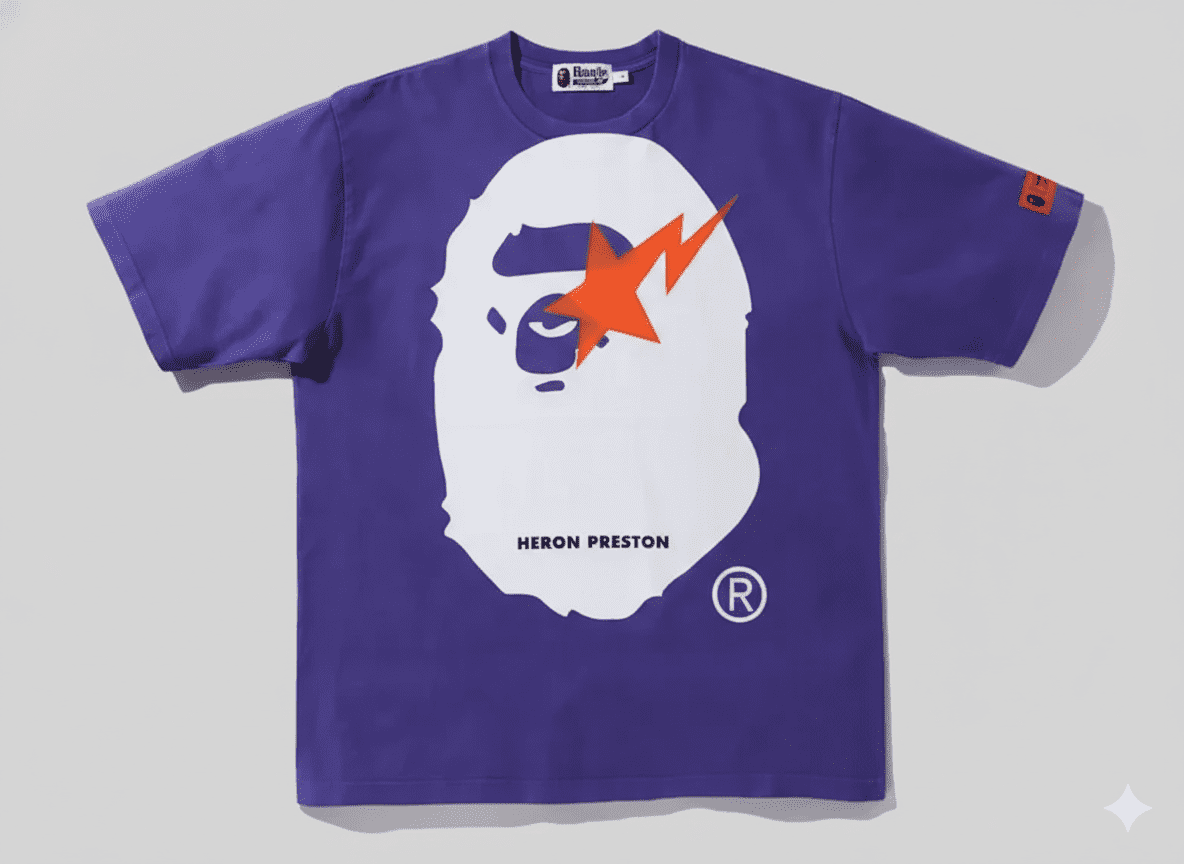 Heron Preston and BAPE Inspired Streetwear Shirt